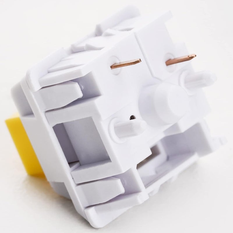 MELETRIX WS Yellow Mechanical Keyboard Switches, 5 Pin Pre Lubed Linear Switches for Mechanical Gaming Keyboard (35pcs) - Image 4
